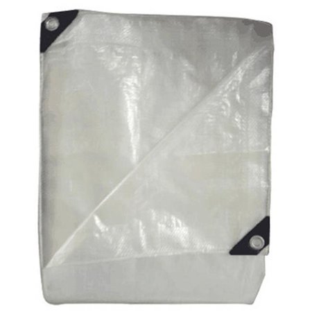 KAPS TEX Heavy Duty Tarp, White, Plastic 232603